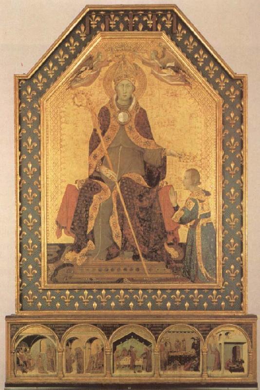 Simone Martini Lodewijk of Toulouse Crowns Robert of Anjou, King of Napels Norge oil painting art